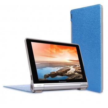 Чехол подставка на поликарбонатной основе текстура Золото для Lenovo Yoga Tablet 10 Синий