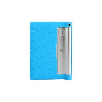 Силиконовый матовый текстурный чехол для Lenovo Yoga Tablet 2 10 Голубой