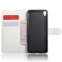 Чехол портмоне подставка на силиконовой основе на магнитной защелке для Sony Xperia XA, цвет Белый