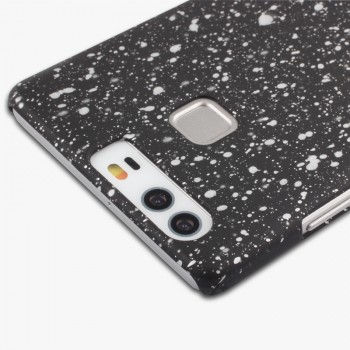 Пластиковый непрозрачный матовый чехол с голографическим принтом Звезды для Huawei P9 Белый
