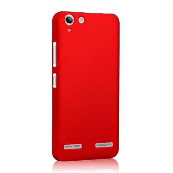 Пластиковый непрозрачный матовый чехол для Lenovo Vibe K5 Красный