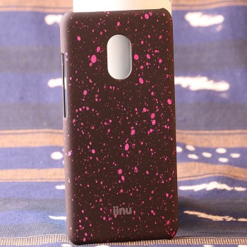 Пластиковый непрозрачный матовый чехол с голографическим принтом Звезды для Meizu Pro 6 Розовый