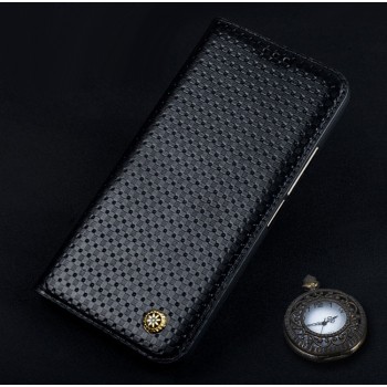 Кожаный чехол горизонтальная книжка (премиум нат. кожа) для Meizu Pro 6  Черный