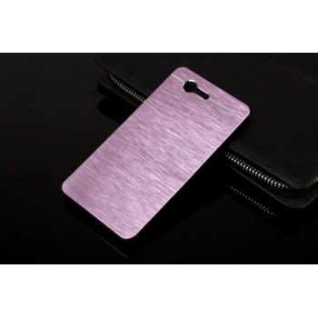 Пластиковый непрозрачный матовый чехол текстура Металл для Sony Xperia Z3 Compact  Розовый