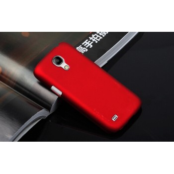 Пластиковый непрозрачный матовый чехол для Samsung Galaxy S4 Mini Красный