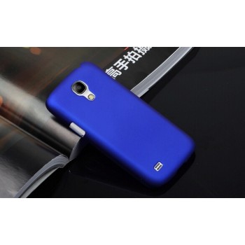 Пластиковый непрозрачный матовый чехол для Samsung Galaxy S4 Mini Синий