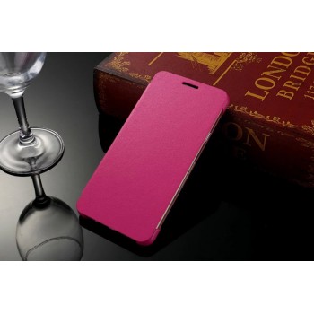 Чехол горизонтальная книжка на пластиковой основе для Samsung Galaxy A3 (2016)  Розовый