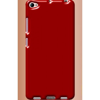 Силиконовый глянцевый непрозрачный чехол для Lenovo S90  Красный