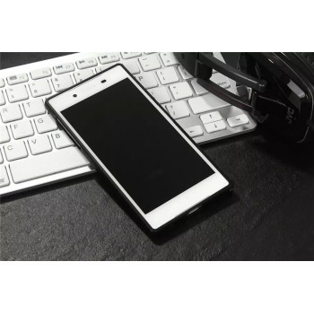 Металлический округлый бампер на пряжке для Sony Xperia XA Черный