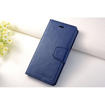 Чехол портмоне подставка на силиконовой основе на магнитной защелке для Xiaomi Mi4i  Синий