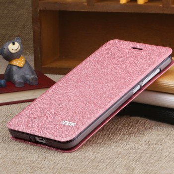 Чехол горизонтальная книжка подставка текстура Соты на силиконовой основе для Xiaomi Mi4i  Розовый