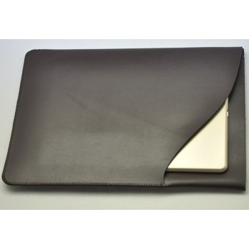 Кожаный мешок с отсеком для карт для Ipad Pro  Черный