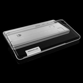 Силиконовый матовый полупрозрачный чехол с улучшенной защитой элементов корпуса (заглушки) для Huawei P9 Lite  Белый