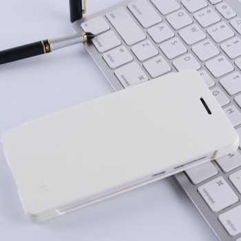 Чехол горизонтальная книжка на пластиковой основе для Xiaomi Mi4i  Белый