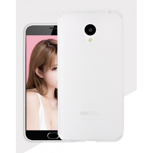 Силиконовый матовый полупрозрачный чехол для Meizu M3s Mini, цвет Белый