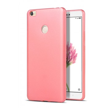 Силиконовый матовый непрозрачный чехол для Xiaomi Mi Max  Розовый