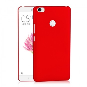 Пластиковый непрозрачный матовый чехол для Xiaomi Mi Max Красный