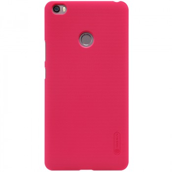 Пластиковый непрозрачный матовый нескользящий премиум чехол для Xiaomi Mi Max  Красный