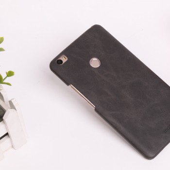 Чехол накладка текстурная отделка Кожа для Xiaomi Mi Max Черный