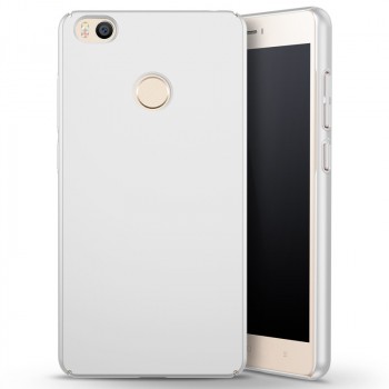 Пластиковый непрозрачный матовый чехол с улучшенной защитой элементов корпуса для Xiaomi Mi Max Белый