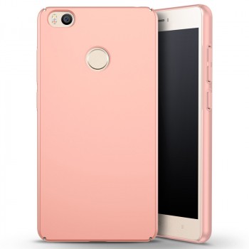 Пластиковый непрозрачный матовый чехол с улучшенной защитой элементов корпуса для Xiaomi Mi Max Розовый