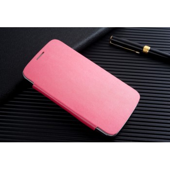Чехол горизонтальная книжка на пластиковой встраиваемой основе для Samsung Galaxy Grand  Розовый