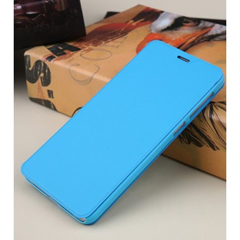 Чехол флип подставка на пластиковой основе для LeEco Le Max 2 Голубой