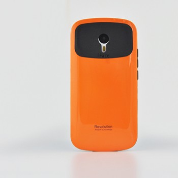 Силиконовый глянцевый непрозрачный чехол для Meizu M2 Note Оранжевый