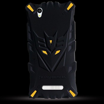 Силиконовый матовый непрозрачный дизайнерский фигурный чехол для ZTE Blade X3  Желтый