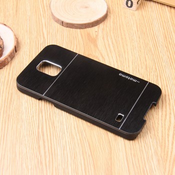Пластиковый непрозрачный матовый чехол текстура Металлик для Samsung Galaxy S5 Mini  Черный