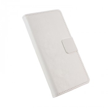 Глянцевый чехол горизонтальная книжка подставка на силиконовой основе с отсеком для карт на магнитной защелке для Xiaomi RedMi 3 Pro/3S Белый