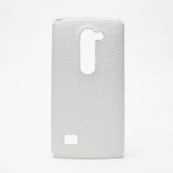 Чехол накладка текстурная отделка Кожа для LG Leon Белый