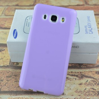 Силиконовый глянцевый непрозрачный чехол для Samsung Galaxy J5 (2016) Фиолетовый
