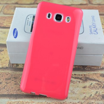 Силиконовый глянцевый непрозрачный чехол для Samsung Galaxy J5 (2016) Красный