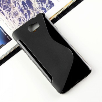 Силиконовый матовый полупрозрачный чехол с дизайнерской текстурой S для Huawei Honor 5A/Y5 II Черный