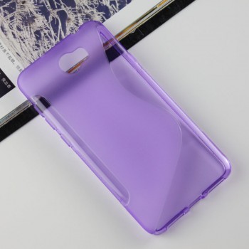 Силиконовый матовый полупрозрачный чехол с дизайнерской текстурой S для Huawei Honor 5A/Y5 II Фиолетовый
