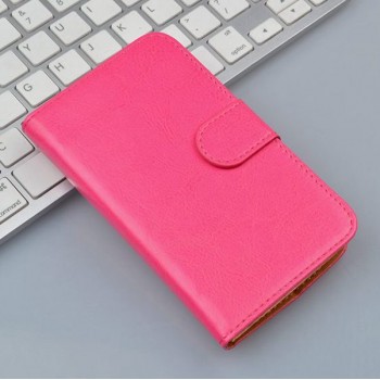 Винтажный чехол портмоне подставка на силиконовой основе на магнитной защелке для Alcatel OneTouch Pixi First Розовый