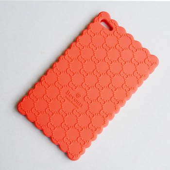 Силиконовый матовый непрозрачный чехол с дизайнерской текстурой Узоры для Huawei MediaPad T2 7.0 Pro  Оранжевый