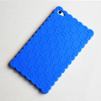 Силиконовый матовый непрозрачный чехол с дизайнерской текстурой Узоры для Huawei MediaPad T2 7.0 Pro  Синий