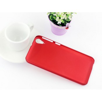 Пластиковый непрозрачный матовый чехол для HTC Desire 830  Красный