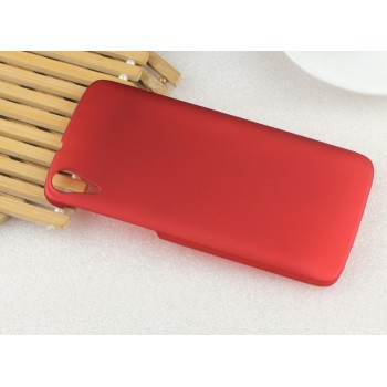 Пластиковый непрозрачный матовый чехол для HTC Desire 828  Красный