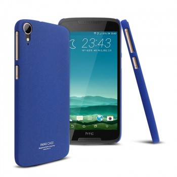 Пластиковый непрозрачный матовый чехол с повышенной шероховатостью для HTC Desire 828  Синий