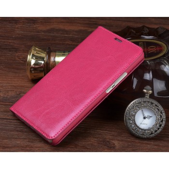 Винтажный чехол горизонтальная книжка на пластиковой основе для HTC Desire 828  Пурпурный