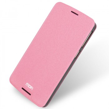 Чехол горизонтальная книжка подставка на силиконовой основе для HTC Desire 828 Пурпурный