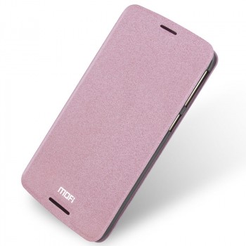 Чехол горизонтальная книжка подставка на силиконовой основе для HTC Desire 828 Розовый