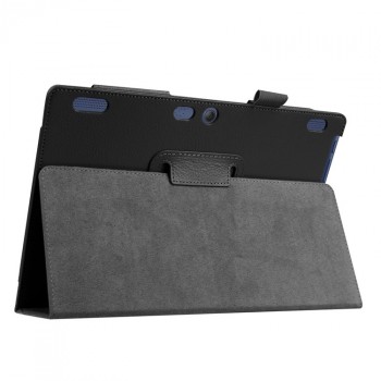 Чехол книжка подставка с рамочной защитой экрана и крепежом для стилуса для Lenovo Tab 2 A10-30/Tab 10 TB-X103F