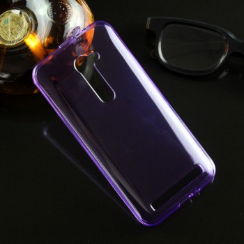 Силиконовый матовый полупрозрачный чехол для Asus Zenfone 2 5 Фиолетовый
