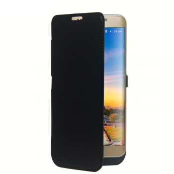 Чехол флип с встроенным аккумулятором 4800 мАч и подставкой для Samsung Galaxy S6 Edge Plus 