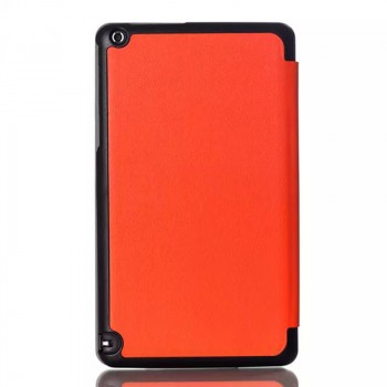 Сегментарный чехол книжка подставка на непрозрачной поликарбонатной основе для Nvidia Shield Tablet  Оранжевый