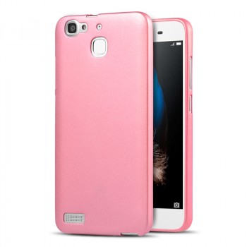Силиконовый матовый непрозрачный чехол для Huawei GR3  Розовый